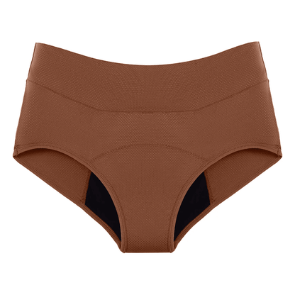Culotte Menstruelle Flux Abondant - Nude Marron - Lucia
